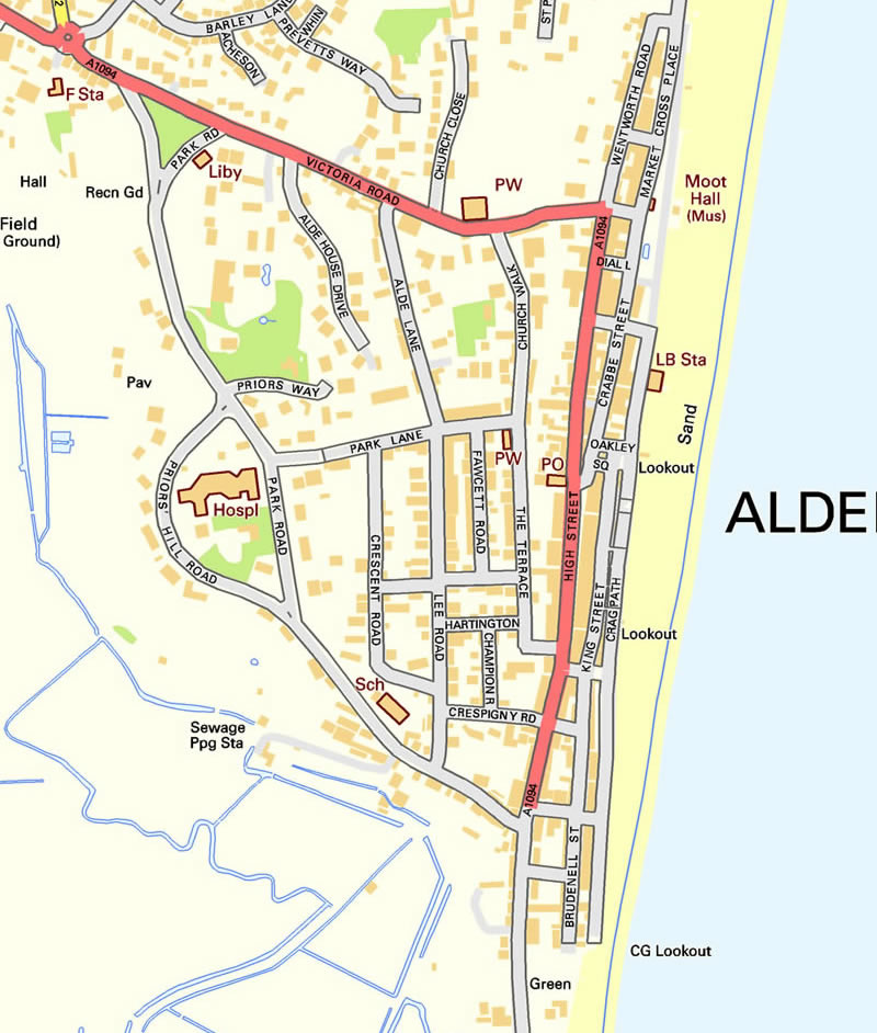 Aldeburgh Map
