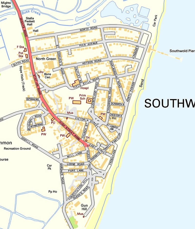 Southwold Map